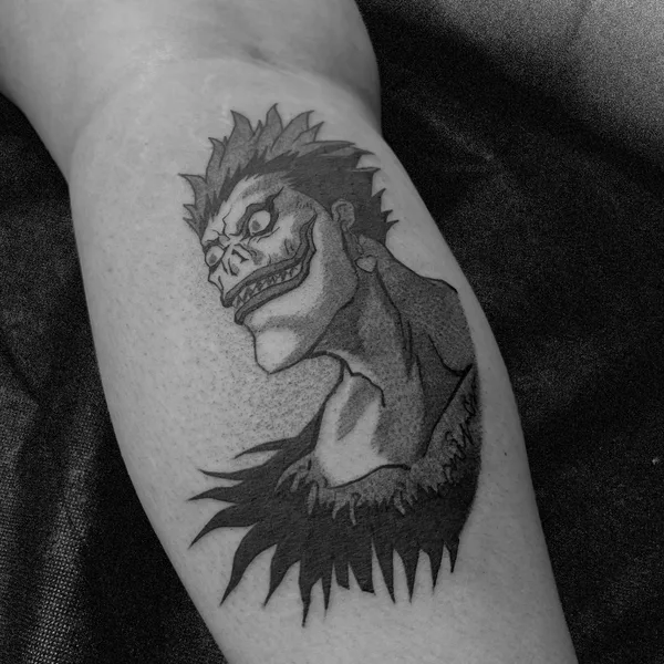 Anime tattoo by Cazr Killz in Los Angeles