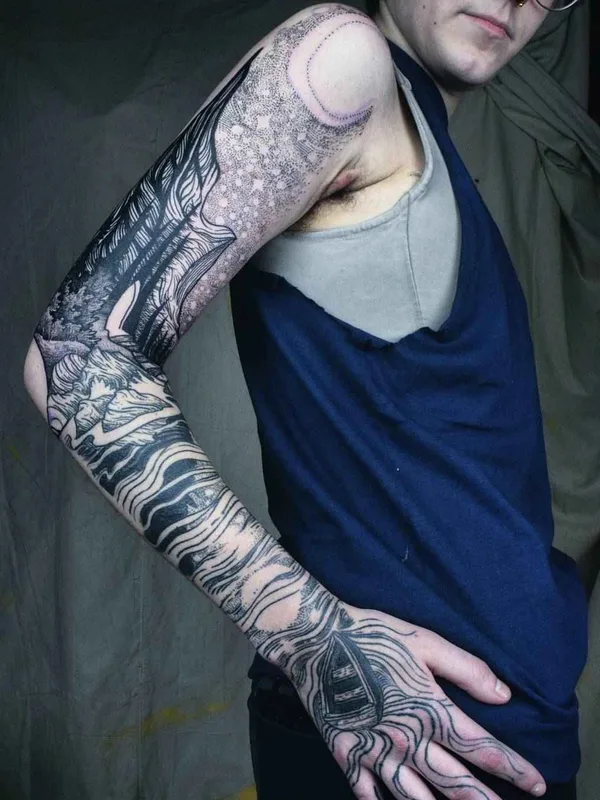 Dotwork tattoo by Noel'le Longhaul (Loone)