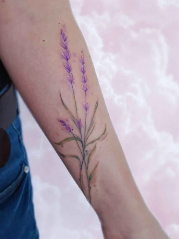 color watercolor tattoo auf forearm #19271 | Tätowierer Ника Столяровская