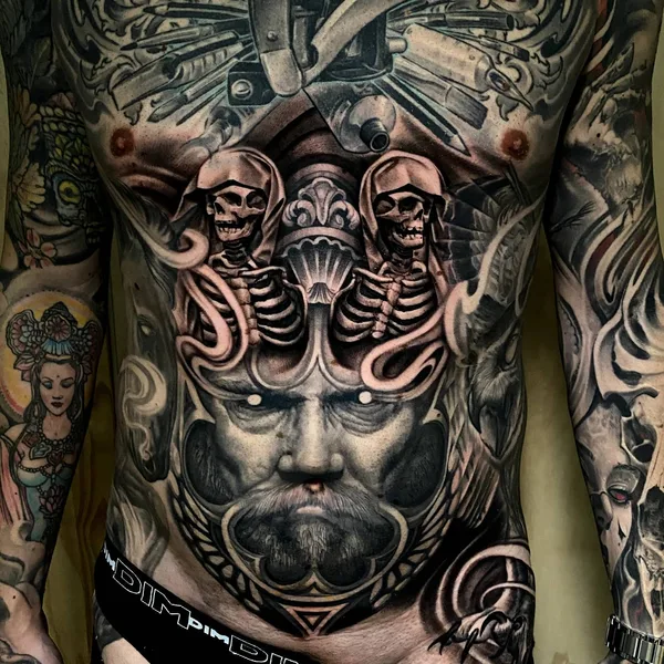 Neo Traditional tattoo by FEDE GAS TATTOO in Zürich