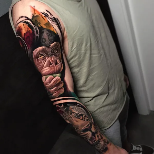 Neo Traditional tattoo by FEDE GAS TATTOO in Zürich