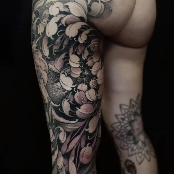 Japanese tattoo by Juvel Vazquez FIBS