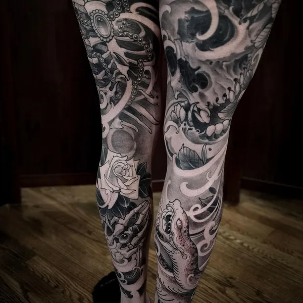 Japanese tattoo by Juvel Vazquez FIBS