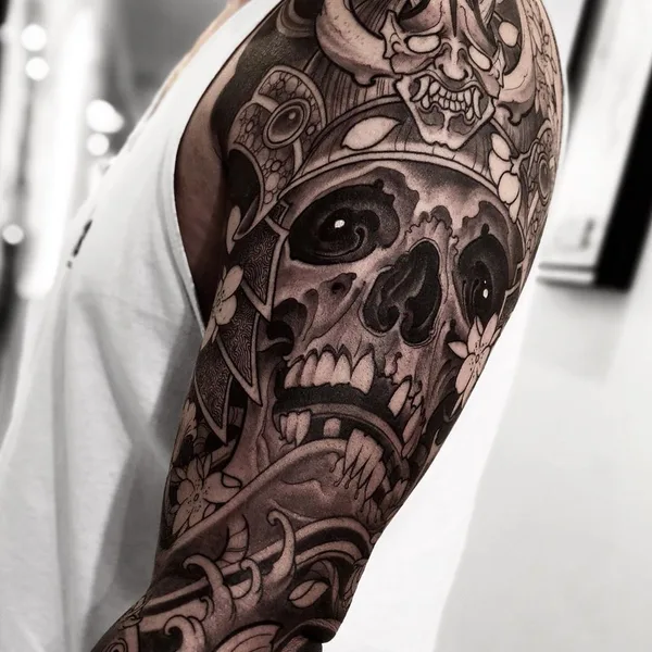 Japanese tattoo by Juvel Vazquez FIBS