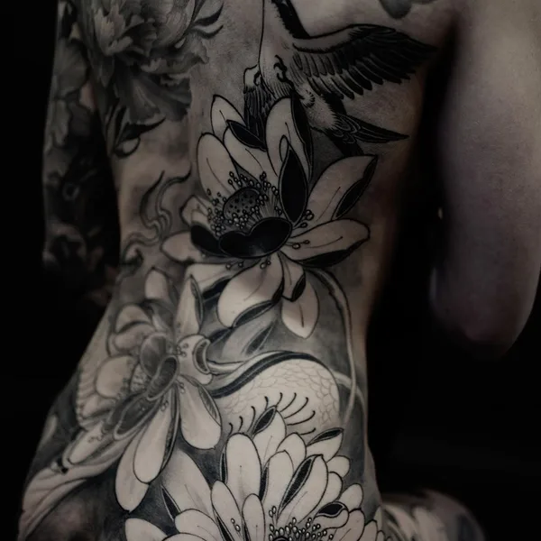 Japanese tattoo by Juvel Vazquez FIBS