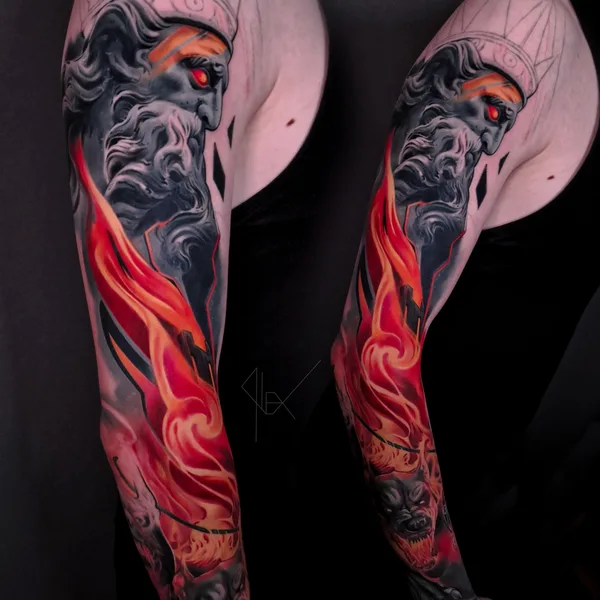 Авторская tattoo by Alex Bogdanov in Ташкент
