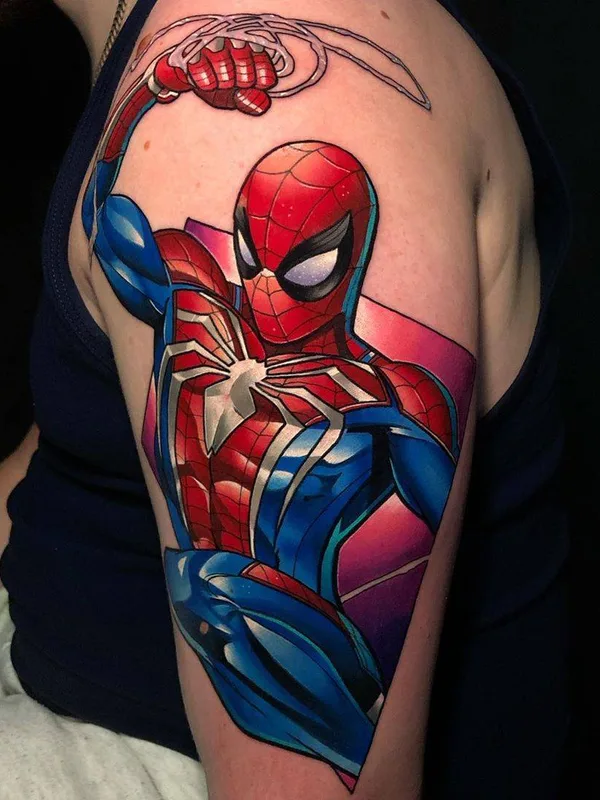 color illustrative tattoo on upper arm #31501 | Tattoo Artist Dane Grannon