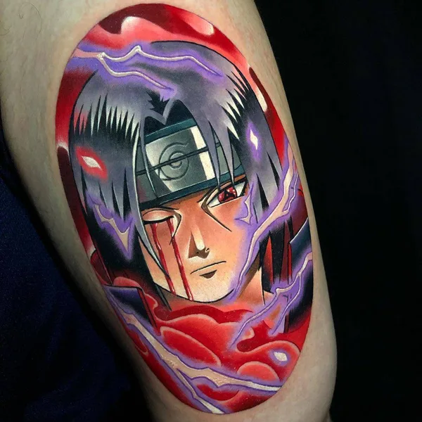 New School tattoo by Dane Grannon