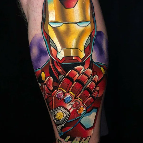 New School tattoo by Dane Grannon