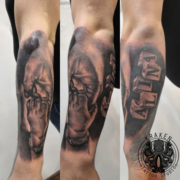 Portrait tattoo by Рузель Ситдыков in Альметьевск