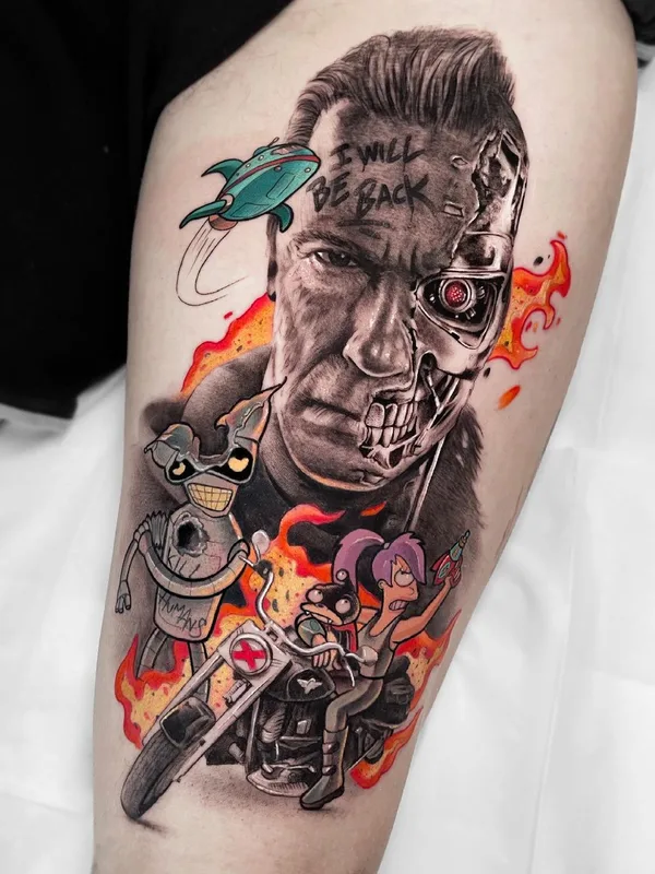 color realism Tatuaggio su thigh #40743 | Tatuatore Jokekpc