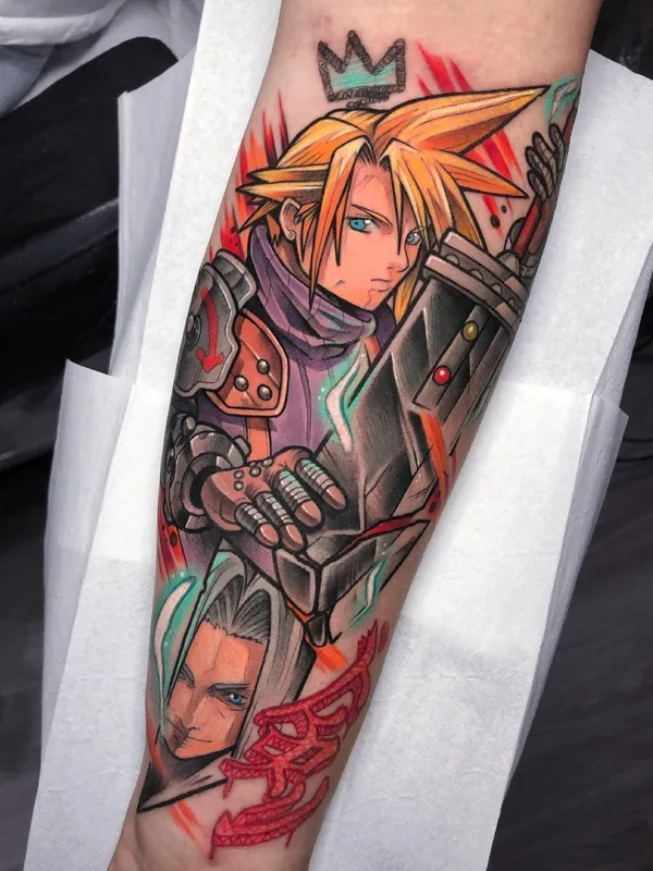 color anime Tatuaggio su forearm #40747 | Tatuatore Jokekpc