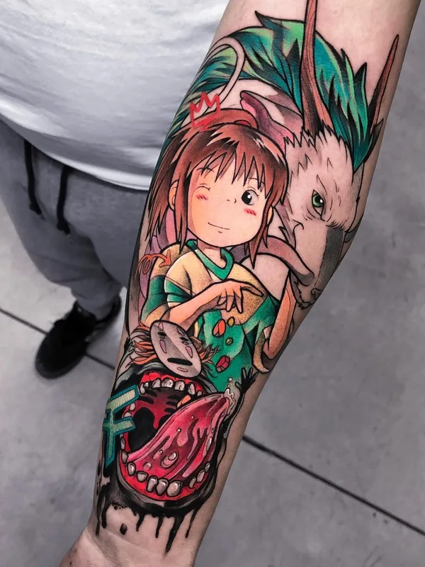 color anime Tatuaggio su forearm #40739 | Tatuatore Jokekpc