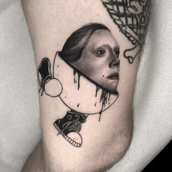Графика tattoo by El UF in Barcelona