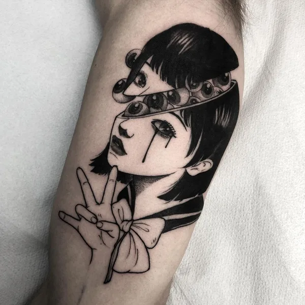 Графика tattoo by El UF in Barcelona