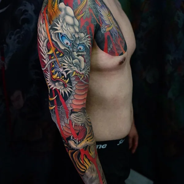 Oriental tattoo by Outlawink Sen