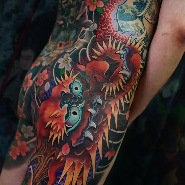 Oriental tattoo by Outlawink Sen