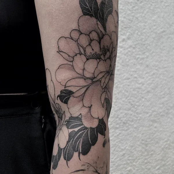 Ботаника tattoo by Niko Inky in Stuttgart