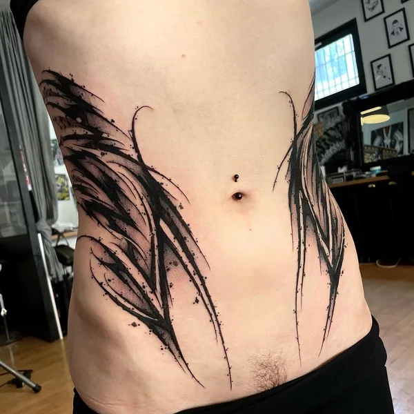 Lettering tattoo by Vladsaw in Metz
