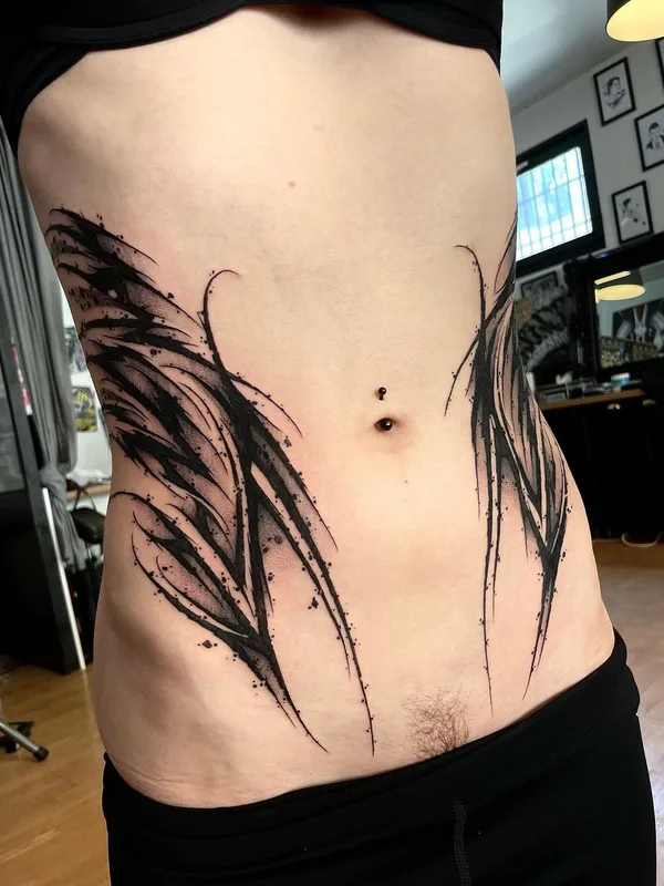 Lettering tattoo by Vladsaw in Metz