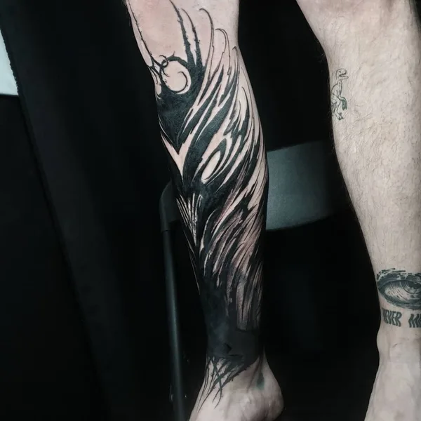 Lettering tattoo by Vladsaw in Metz