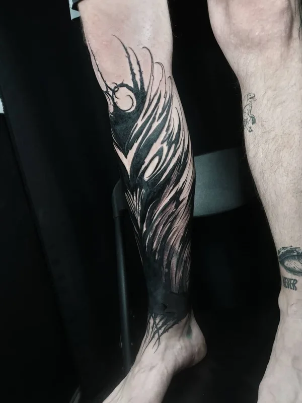 Lettering tattoo by Vladsaw in Metz