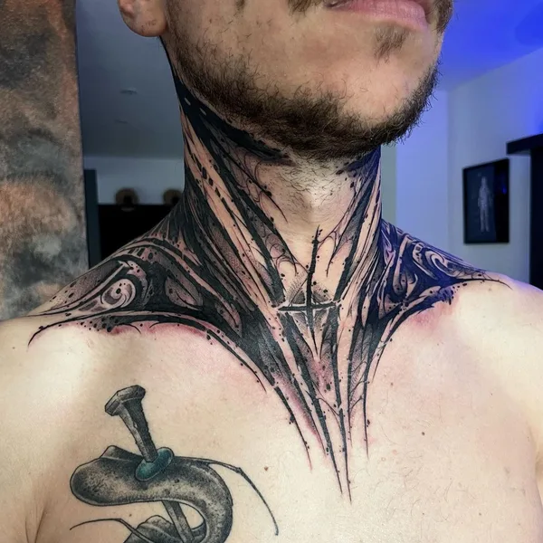 Lettering tattoo by Vladsaw in Metz