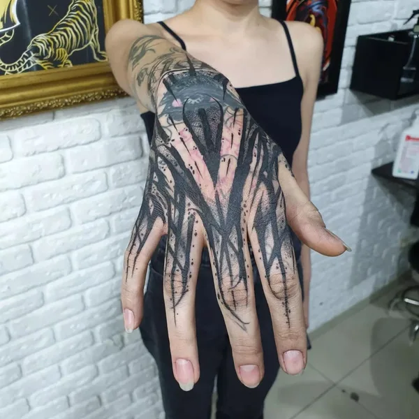 Lettering tattoo by Vladsaw in Metz