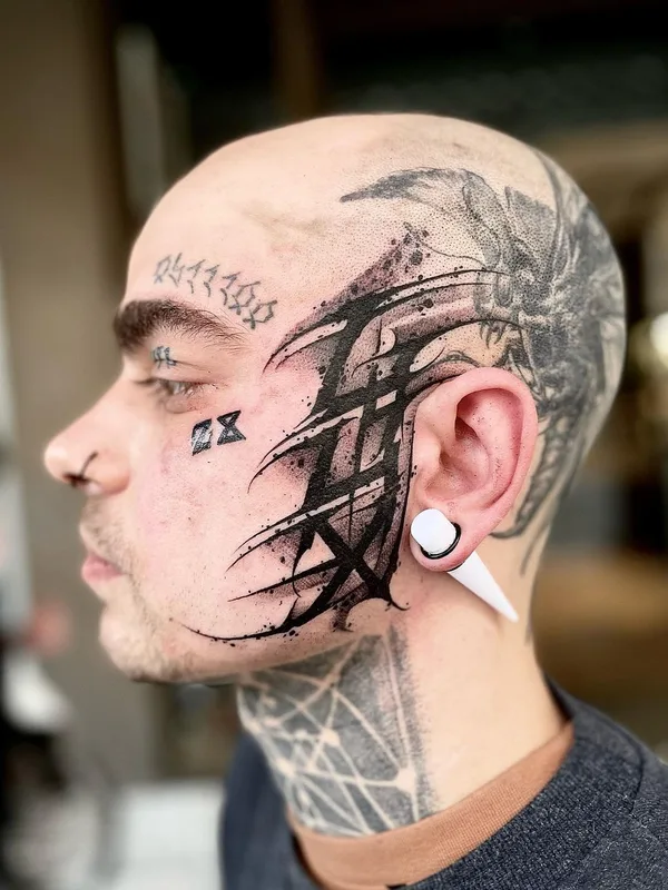 Lettering tattoo by Vladsaw in Metz