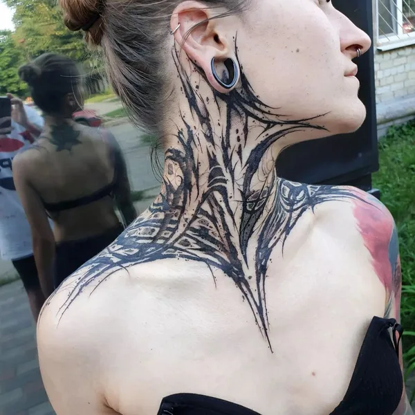 Lettering tattoo by Vladsaw in Metz