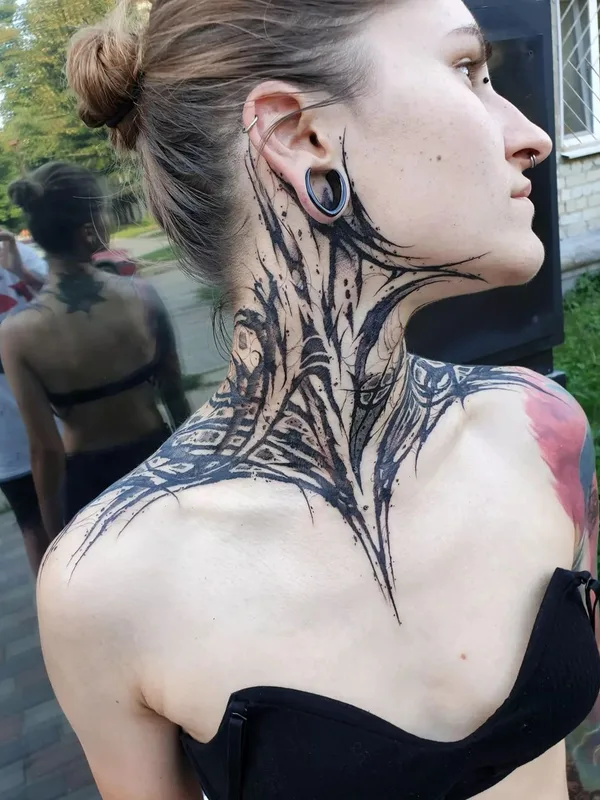 Lettering tattoo by Vladsaw in Metz