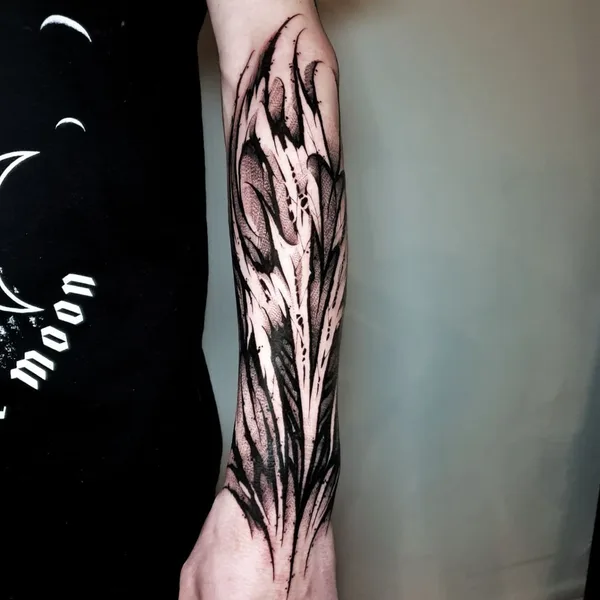 Lettering tattoo by Vladsaw in Metz