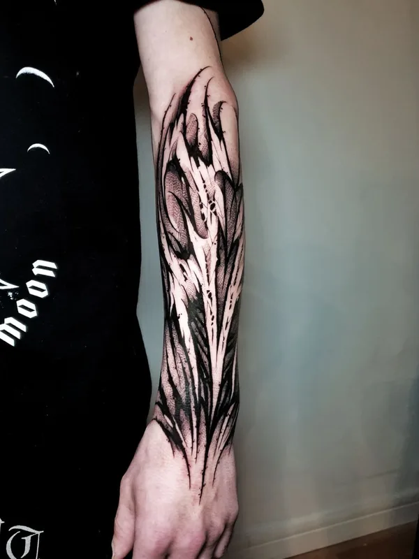 Lettering tattoo by Vladsaw in Metz