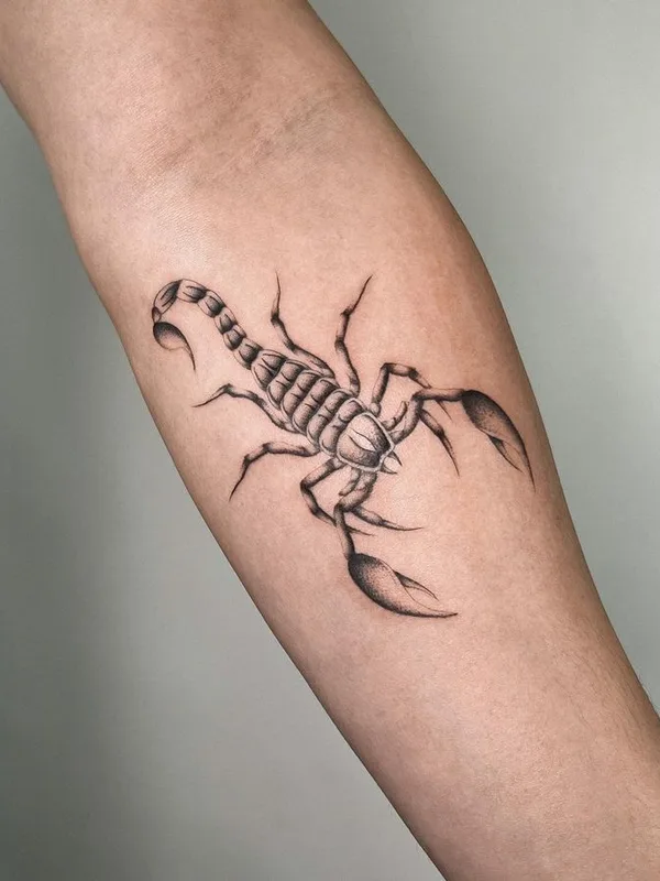 Graphic tattoo by Joshua Williams in London