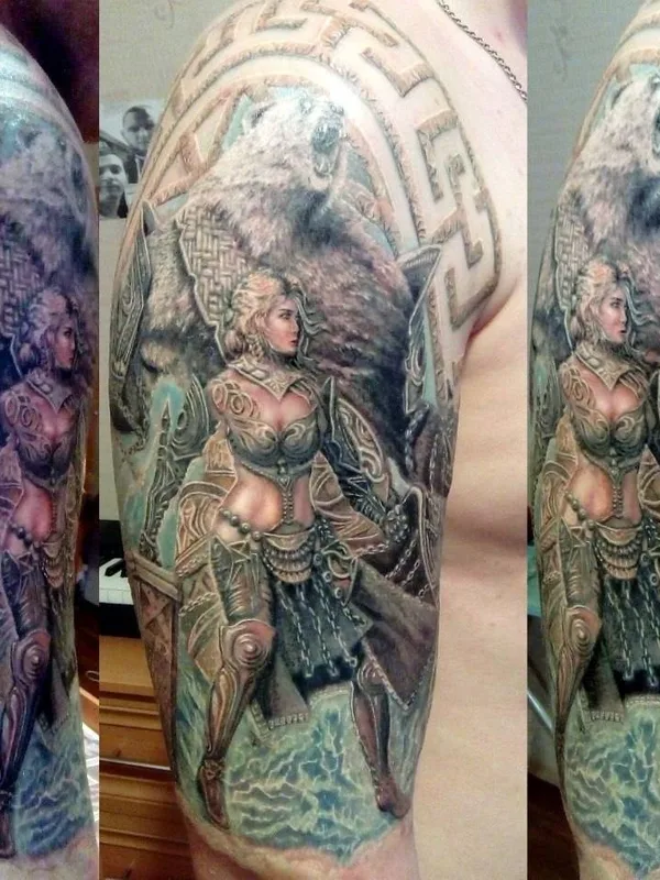 color realism Tatuaggio su full sleeve #32622 | Tatuatore Andrey Brendin
