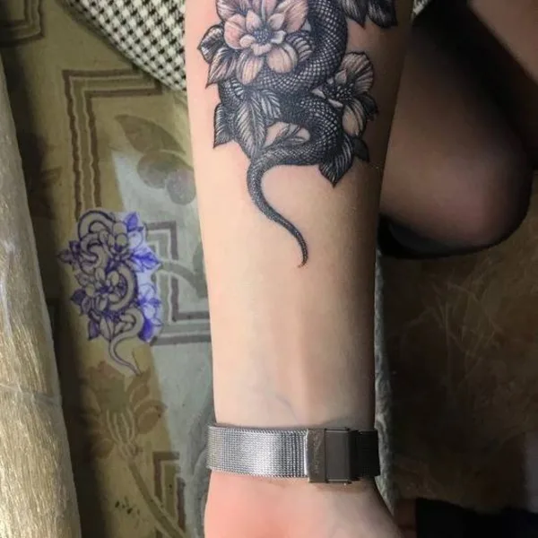 Graphic tattoo by Andrey Brendin in Воронеж
