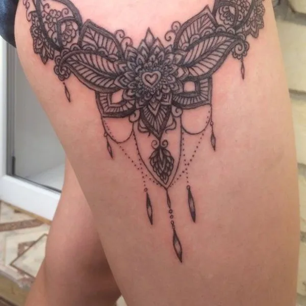 Graphic tattoo by Andrey Brendin in Воронеж