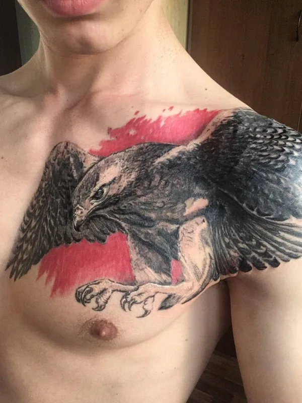 male color realism Tatuaggio su chest #32625 | Tatuatore Andrey Brendin