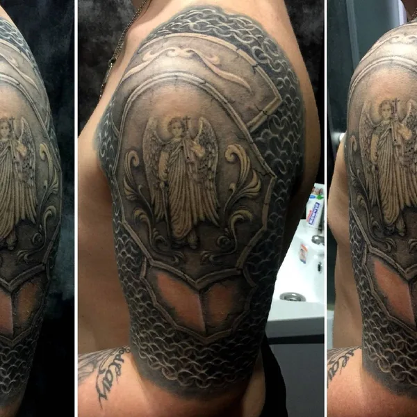 Graphic tattoo by Andrey Brendin in Воронеж