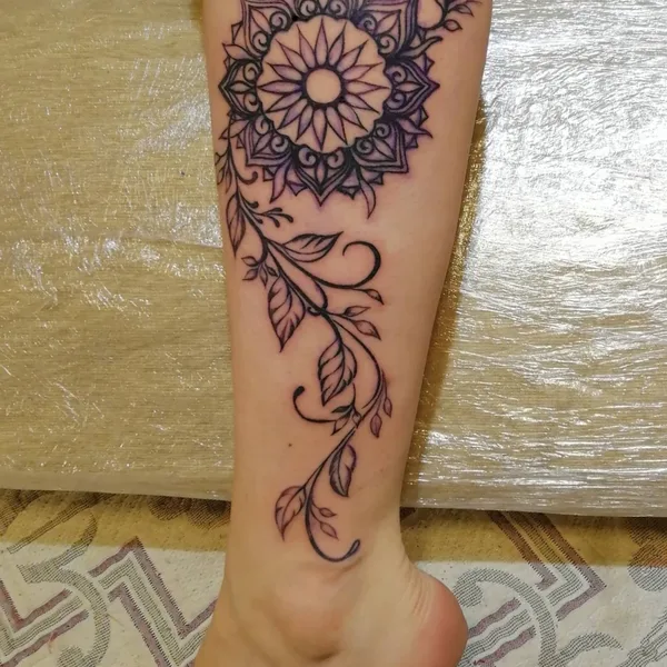 Graphic tattoo by Andrey Brendin in Воронеж