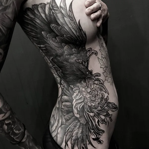 Хоррор tattoo by Jean Choir in Marseille