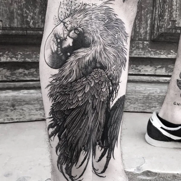 Хоррор tattoo by Jean Choir in Marseille