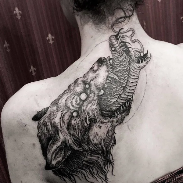 Хоррор tattoo by Jean Choir in Marseille