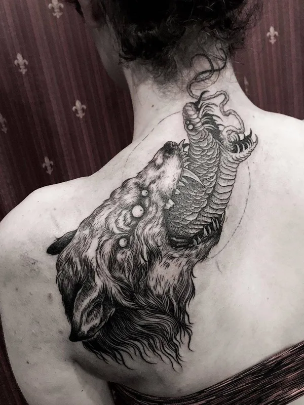 Horror tattoo by Jean Choir in Marseille