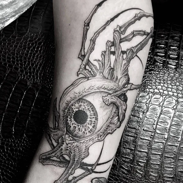 Хоррор tattoo by Jean Choir in Marseille