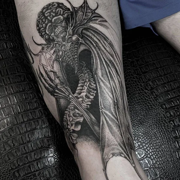 Хоррор tattoo by Jean Choir in Marseille
