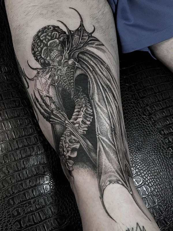 Horror tattoo by Jean Choir in Marseille
