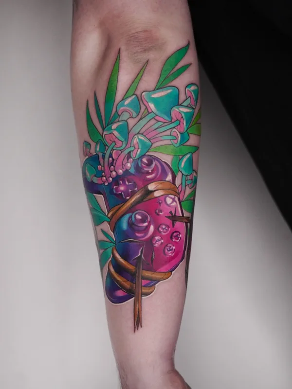 color illustrative tattoo on forearm #59901 | Tattoo Artist Ivan Androsov 