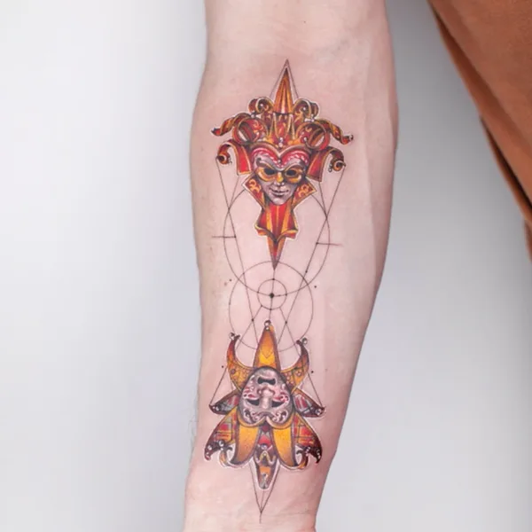 Geometric tattoo by Ivan Androsov  in Bricktown