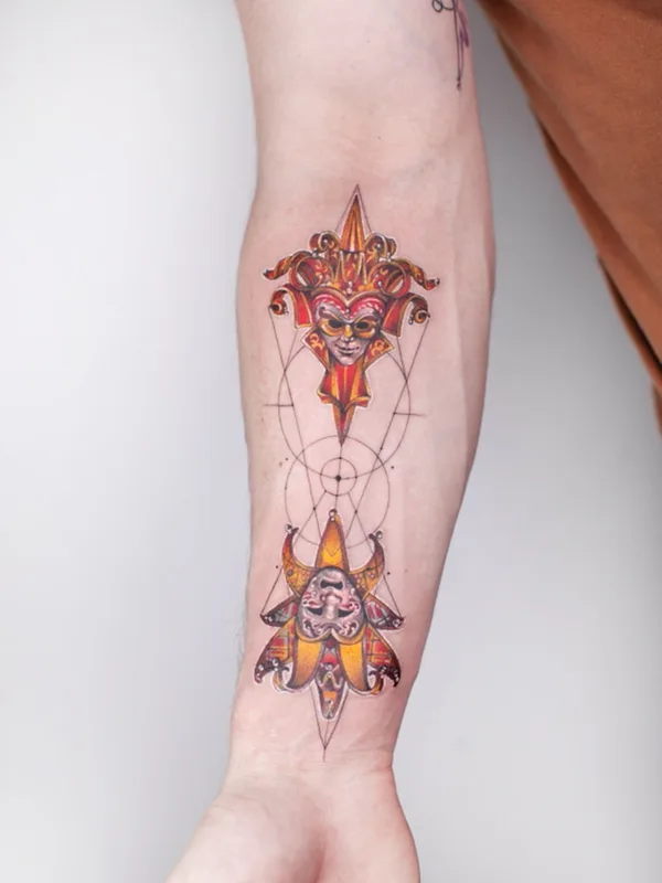 color illustrative tattoo on forearm #59891 | Tattoo Artist Ivan Androsov 
